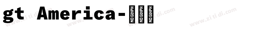 gt America字体转换